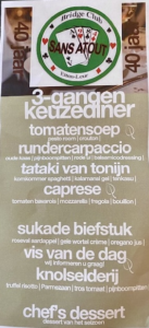 Het menu